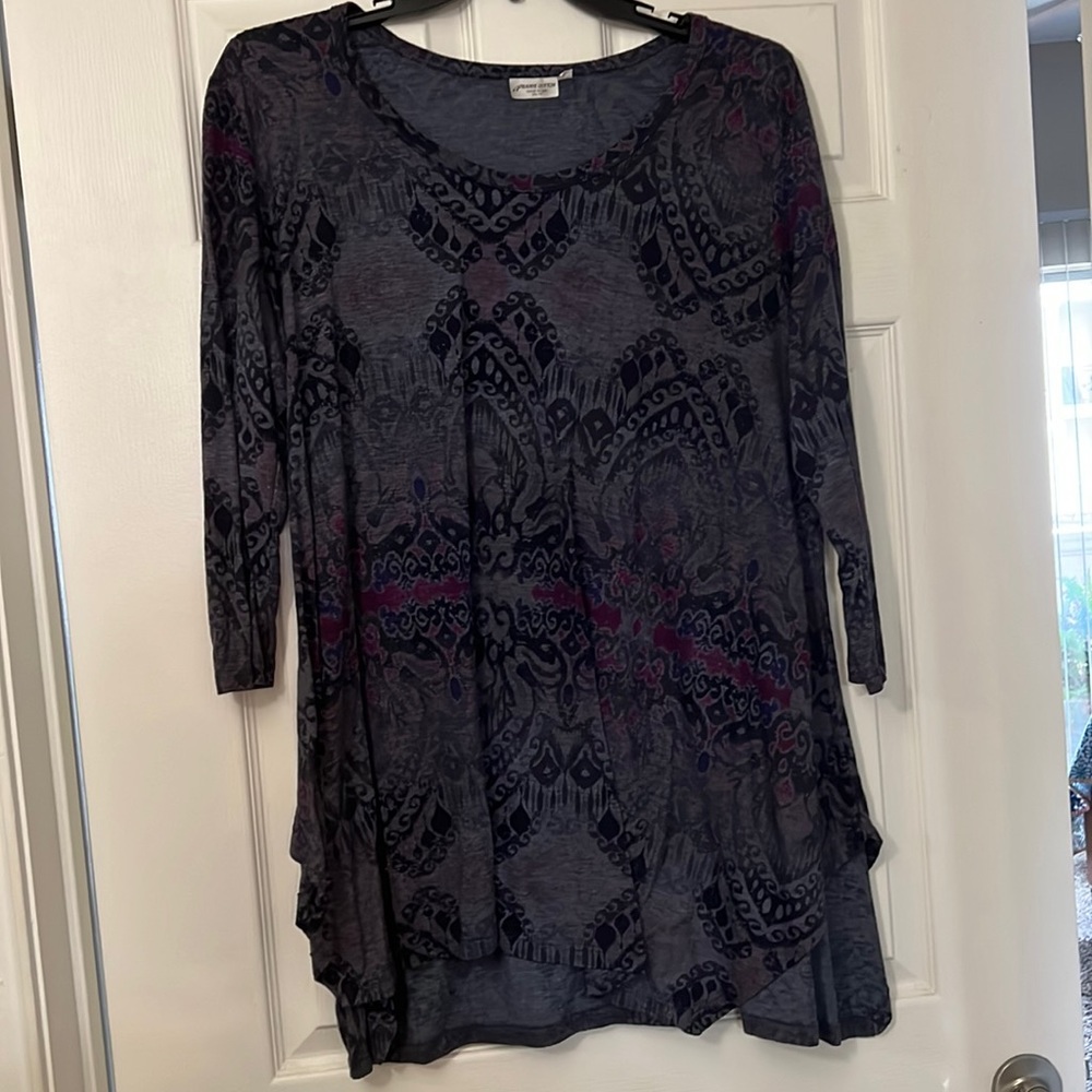 3/4 Sleeve Knot Top 1X